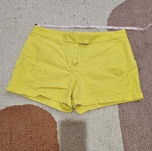 Theory Yellow Summer Shorts